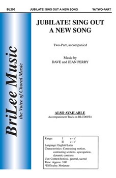 Jubilate Sing Out A New Song by Perry Dave and Jean for 2-Part