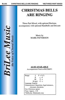 Christmas Bells Are Ringing by Patterson Mark for 3-Part Mixed