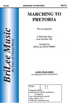 Marching To Pretoria by Marching Song - Perry Dave and Jean - for TB Sec and Piano