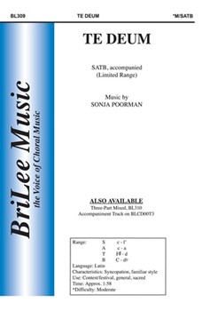 Te Deum by Poorman Sonja for SATB