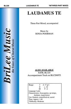 Laudamus Te by Poorman Sonja for 3-Part Mixed