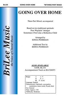 Going Over Home by Poorman Sonja - Poorman Sonja - for 3-Part Mixed