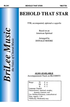 Behold That Star by Spiritual - Moore Donald - for TTB