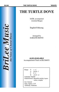 Turtle Dove by Rentz Earlene - Rentz Earlene - for SATB