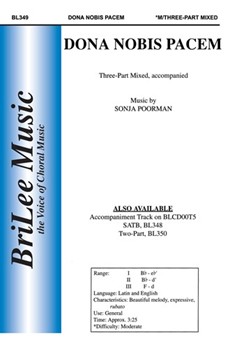 Dona Nobis Pacem by Poorman Sonja for 3-Part Mixed