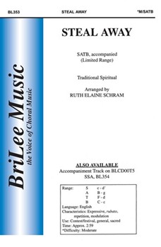 Steal Away by - Schram Ruth Elaine - for SATB