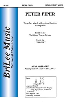 Peter Piper by Beery Lon for 3-Part Mixed