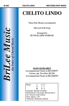 Cielito Lindo by Schram Ruth Elaine - Schram Ruth Elaine - for 3-Part Mixed