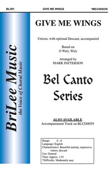 Give Me Wings by Patterson Mark - Patterson Mark - for Unison