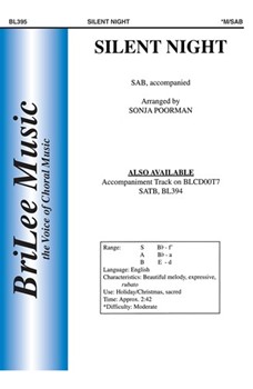 Silent Night by Poorman Sonja - Poorman Sonja - for SAB and Piano