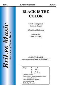 Black Is The Color by Fettke Tom - Fettke Tom - for SATB