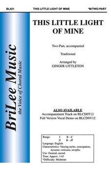 This Little Light Of Mine by Littleton Ginger - Littleton Ginger - for 2-Part