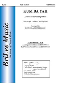 Kum Ba Yah by - Schram Ruth Elaine - for Unison/2-Part