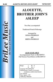Alouette Brother John's Asleep by Poorman Sonja and Berta - Pooman Berta/sonja - for 2-Part