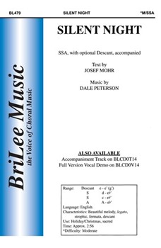 Silent Night by Peterson Dale - Peterson Dale - for SSA