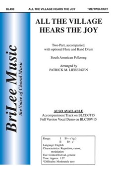 All The Village Hears The Joy by Liebergen Patrick M - Liebergen Patrick M - for 2-Part