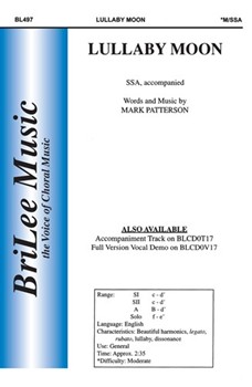 Lullaby Moon by Patterson Mark for SSA