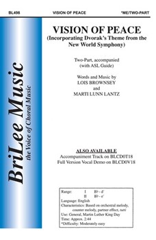 Vision Of Peace by Lantz and Brownsey for 2-Part