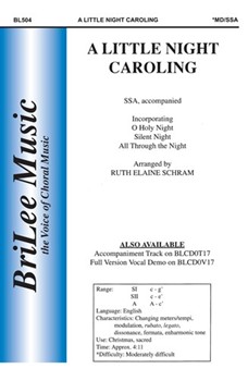 Little Night Caroling by - Schram Ruth Elaine - for SSA