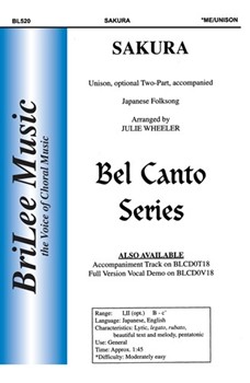 Sakura by Wheeler Julie - Wheeler Julie - for Unison/2-Part