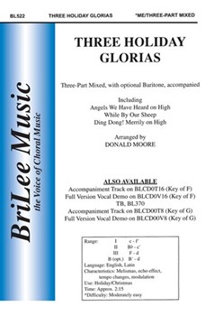 3 Holiday Glorias by Moore Donald Paul - Moore Donald - for 3-Part Mixed