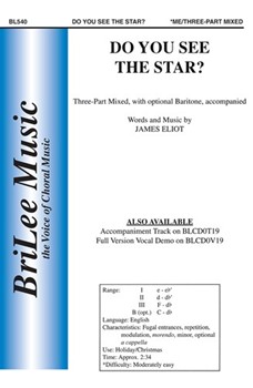 Do You See The Star by Eliot James for 3-Part Mixed