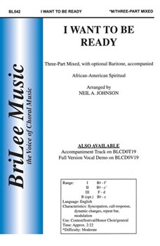 I Want To Be Ready by Johnson Neil - Johnson Neil - for 3-Part Mixed