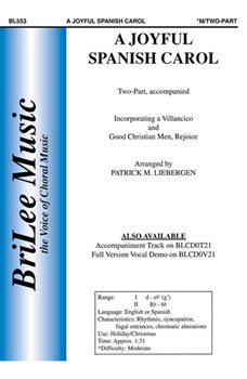Joyful Spanish Carol by Liebergen Patrick M - Liebergen Patrick M - for 2-Part