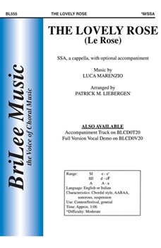 Lovely Rose by Marenzio Luca - Liebergen Patrick M - for SSA a cappella