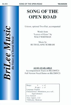 Song Of The Open Road by Schram Ruth Elaine - Schram Ruth Elaine - for Unison/2-Part
