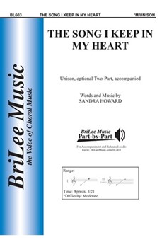 Song I Keep In My Heart by Howard Sandra for Unison/2-Part