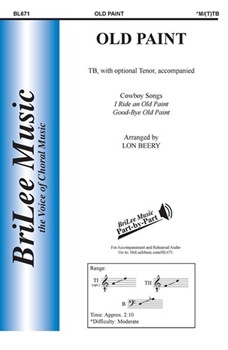 Old Paint by Cowboy Song - Beery Lon - for TB Sec and Piano