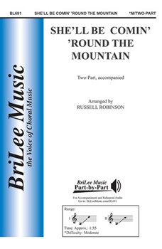 She'll Be Comin' 'round The Mountain by American Folk Song - Robinson Russell L - for 2-Part (American Folk Song)