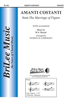 Amanti Costanti by Mozart Wolfgang Amadeus - Liebergen Patrick M - for SATB