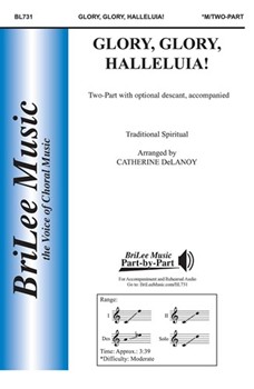 Glory Glory Halleluia by - DeLanoy Catherine - for 2-Part