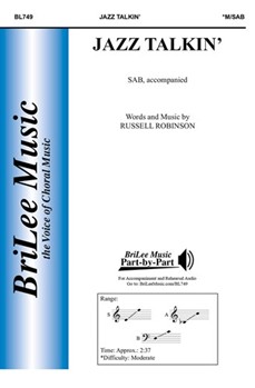 Jazz Talkin' by Robinson Russell for SAB and Piano