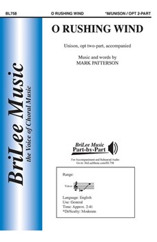 O Rushing Wind by Patterson Mark for Unison/2-Part
