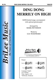 Ding Dong Merrily On High by - Patterson Mark - for SATB