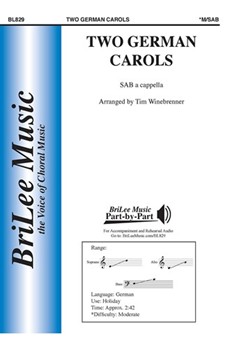 Two German Carols by - Tim Winebrenner - for SAB