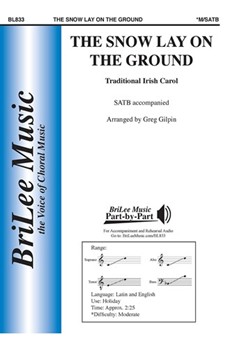 Snow Lay On the Ground by - Gilpin Greg - for SATB