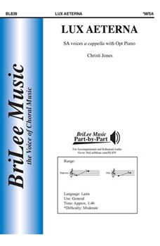 Lux Aeterna by Jones Christi for SA a cappella