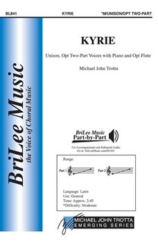 Kyrie by Trotta Michael John for 2-Part and Piano