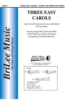 Three Easy Carols by - DeLanoy Catherine - for 2 or 3-Part Mixed