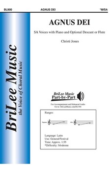 Agnus Dei by Jones Christi for SA and Piano