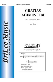 Gratias Agimus Tibi by Beery Lon for SSA and Piano