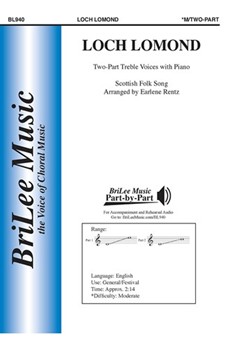 Loch Lomond by Scottish Folk Song - Rentz Earlene - for 2-Part and Piano