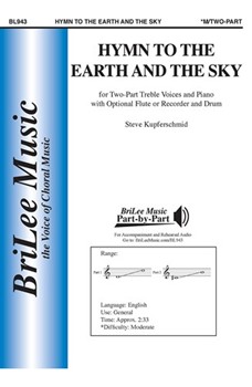 Hymn to the Earth and the Sky by Kupferschmid Steve Native American - Si for 2-Part and Piano