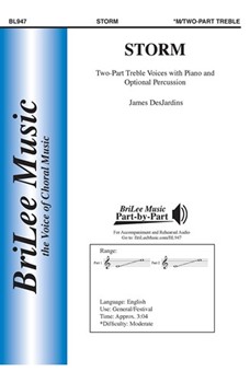 Storm by DesJardins James M for 2-Part and Piano