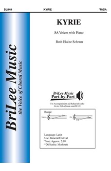 Kyrie by Schram Ruth Elaine for SA and Piano