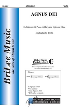 Agnus Dei by Trotta Michael John for SA and Piano